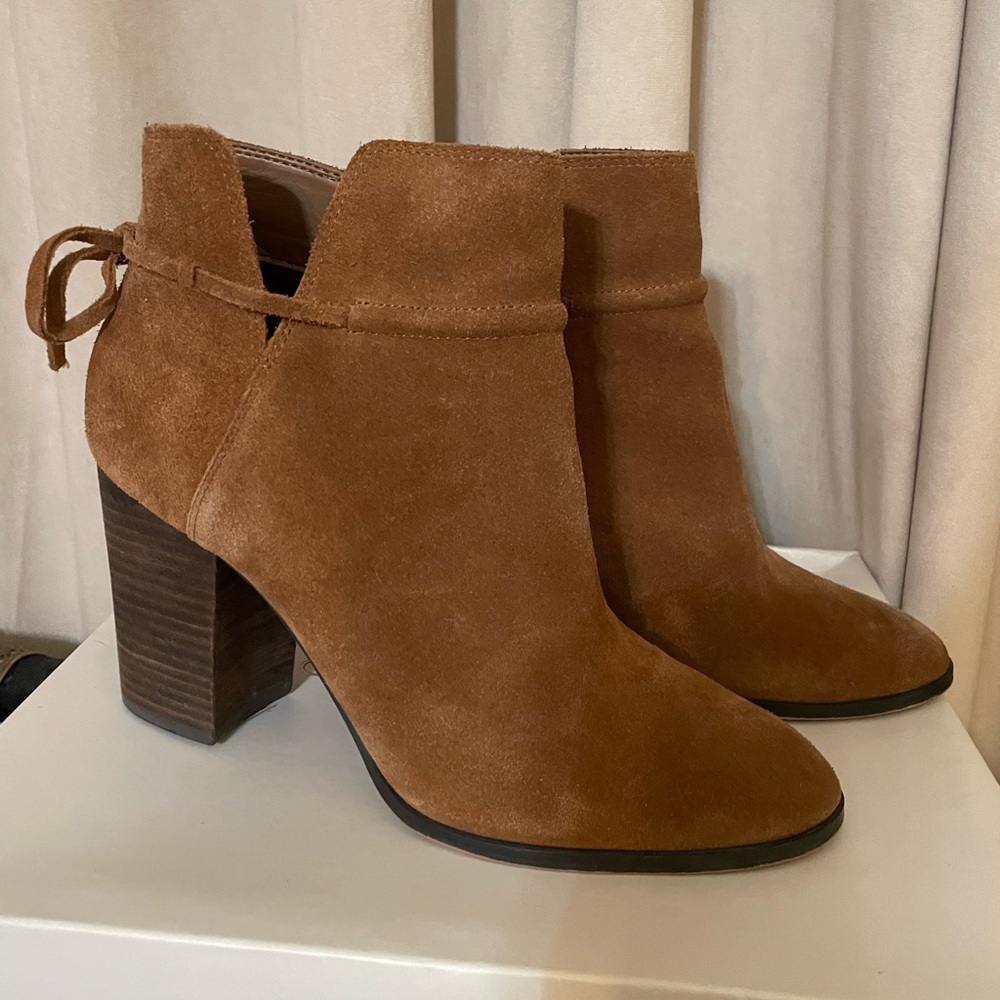 Brown Suede Ankle Boots
